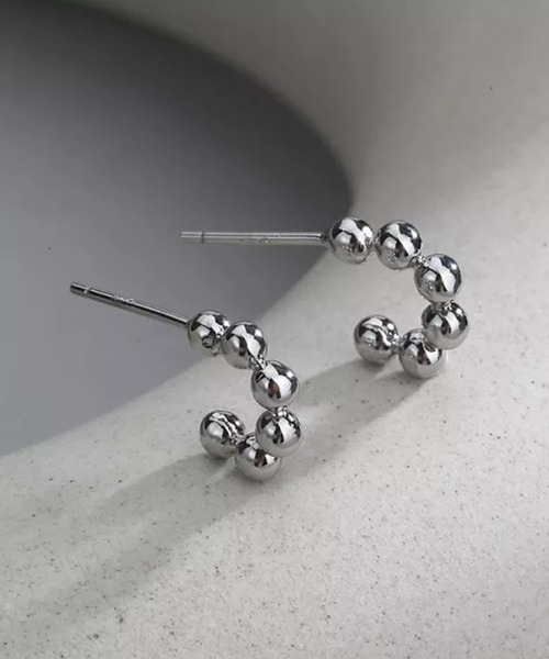 Auntie Rosa（アンティローザ）の「ボールチェーンピアス（ピアス（両耳用）・レディース・シルバー・FREE）」の3枚目の写真