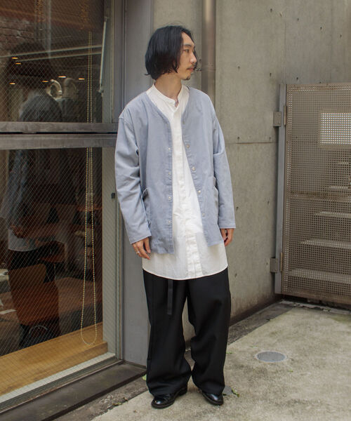 GLOSTER（グロスター）の「【GLOSTER/グロスター】ベルト付き ラップワイドパンツ（その他パンツ・メンズ・ブラック・M/L）」の7枚目の写真