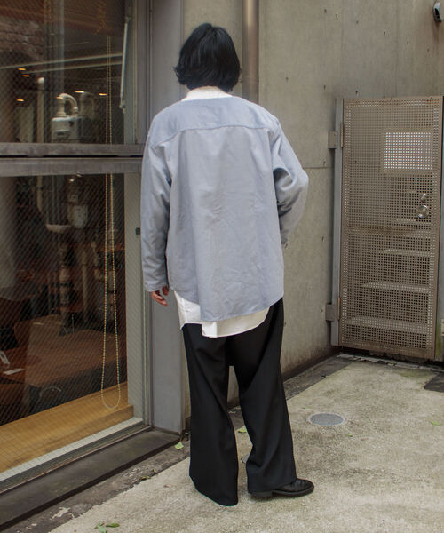 GLOSTER（グロスター）の「【GLOSTER/グロスター】ベルト付き ラップワイドパンツ（その他パンツ・メンズ・ブラック・M/L）」の9枚目の写真