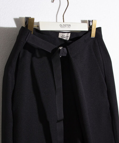 GLOSTER（グロスター）の「【GLOSTER/グロスター】ベルト付き ラップワイドパンツ（その他パンツ・メンズ・ブラック・M/L）」の11枚目の写真