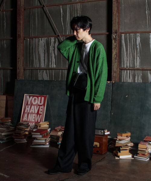 GLOSTER（グロスター）の「【GLOSTER/グロスター】ベルト付き ラップワイドパンツ（その他パンツ・メンズ・ブラック・M/L）」の14枚目の写真