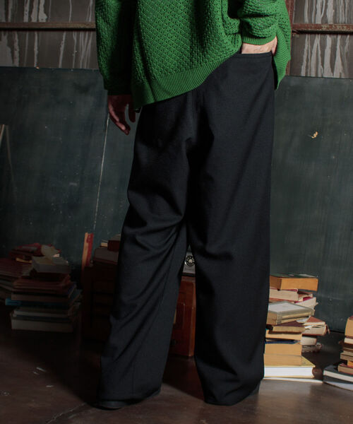 GLOSTER（グロスター）の「【GLOSTER/グロスター】ベルト付き ラップワイドパンツ（その他パンツ・メンズ・ブラック・M/L）」の18枚目の写真