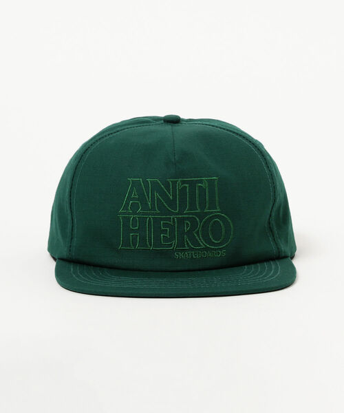 ANTI HERO(アンタイヒーロー)の「ANTI HERO / Black Hero Outline Snapback Cap(キャップ・メンズ・グリーン・ONE SIZE)」の2枚目の写真
