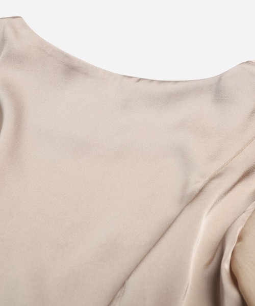DRESS PLUS(ドレスプラス)の「レディース ジャケット Vネック ノーカラー ショート シアー素材(カーディガン/ボレロ・レディース・ベージュ/ブラック/ネイビー・XL/M/S/L)」の13枚目の写真