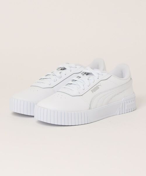 PUMA(プーマ)の「《PUMA》プーマ キャリーナ 2.0(スニーカー・レディース・ブラック×ブラック/ブラック×ホワイト/ホワイト×ブラック/ホワイト×ピンク/ホワイト×ホワイト/ピンク系その他/ホワイト系その他/ホワイト系その他2/ホワイト×ゴールド・23.0cm/23.5cm/24.5cm/24.0cm/25.0cm/22.5cm/25.5cm/26.0cm/22.0cm)」の2枚目の写真