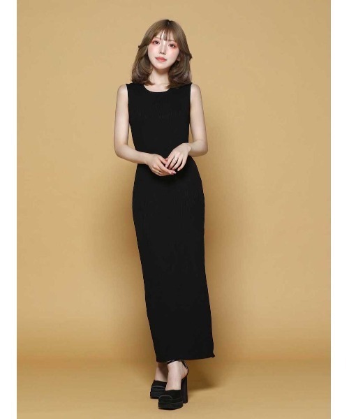 Darich（ダーリッチ）の「ビッグカラーリブニットワンピース