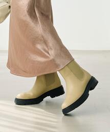 green label relaxing | 【矢野未希子さん着用】＜ Oggi × green label relaxing ＞ボリュームソール サイドゴアブーツ(3.5cmヒール)-晴雨兼用-(ブーツ)