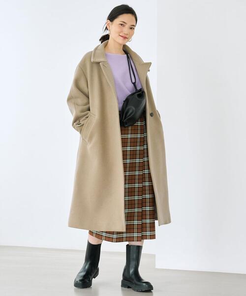 green label relaxing（グリーンレーベルリラクシング）の「ボリュームソール サイドゴアブーツ(3.5cmヒール)-晴雨兼用-（ブーツ・レディース・ホワイト/ブラック/クリーム・S/M/L/XL/XS）」の11枚目の写真