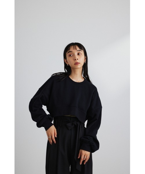 STYLEMIXER(スタイルミキサー)の「クロップドスウェットトップ(スウェット・レディース・レッド/ブラック/ホワイト・FREE)」の12枚目の写真