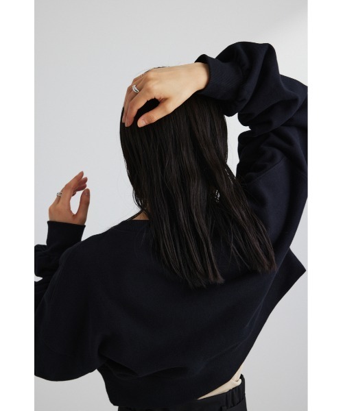 STYLEMIXER(スタイルミキサー)の「クロップドスウェットトップ(スウェット・レディース・レッド/ブラック/ホワイト・FREE)」の15枚目の写真