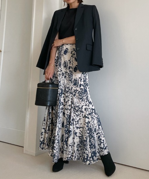 Vicente（ヴィセンテ）の「Garden maxi skirt（スカート・レディース・ブラック/ネイビー・FREE）」の18枚目の写真