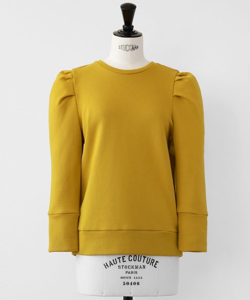 ELFRANK（エルフランク）の「パワーショルダープルオーバー（Tシャツ/カットソー・レディース・オフホワイト/ブラック/グレー/グリーン/イエロー・FREE）」の20枚目の写真