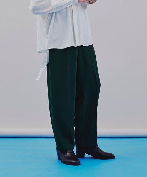tk.TAKEO KIKUCHI（ティーケータケオキクチ）の「◆セミワイドストレートカラーパンツ（その他パンツ・メンズ・ダークグリーン/ネイビー/オフホワイト/ブラック・02/03/66）」の4枚目の写真