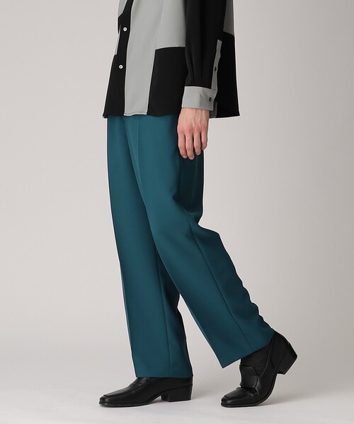 tk.TAKEO KIKUCHI（ティーケータケオキクチ）の「◆セミワイドストレートカラーパンツ（その他パンツ・メンズ・ダークグリーン/ネイビー/オフホワイト/ブラック・02/03/66）」の14枚目の写真