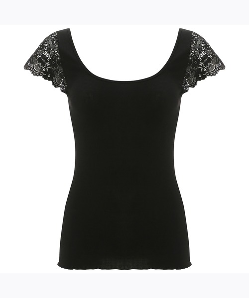 フレンチ袖トップ 温調インナー Amst1416 Top F Jx ルームウェア パジャマ Amostyle By Triumph アモスタイルバイトリンプ のファッション通販 Zozotown