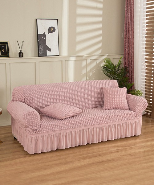 aimoha（アイモハ）の「フリルストレッチソファーカバー（ブランケット・レディース・オフホワイト/ブルー系その他/ピンク系その他2/グレー系その他2/ブラウン系その他3/グリーン系その他3/ピンク系その他/ブルー系その他2/グリーン系その他/ブラウン系その他2/グリーン系その他2/オレンジ系その他/グレー系その他/ブラウン系その他/ホワイト系その他2/オレンジ系その他2/チョコ/ライトグリーン・1/2）」の16枚目の写真