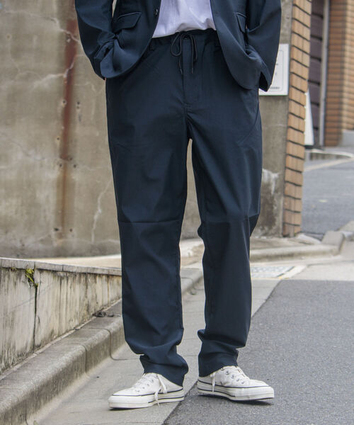 GLOSTER(グロスター)の「【GLOSTER/グロスター】ガムストレッチイージーパンツ セットアップ可能 setup(その他パンツ・メンズ・チャコールグレー/ネイビー/ベージュ・L/S/M)」の3枚目の写真