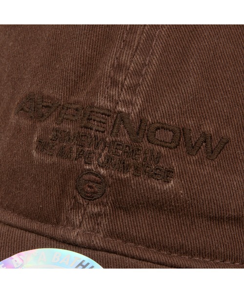 AAPE BY A BATHING APE(エーエイプバイアベイシングエイプ)の「AAPE NOW CAP(キャップ・メンズ・カーキ/ブラック×シルバー/ブラウン系その他2/ベージュ系その他2・FREE)」の12枚目の写真