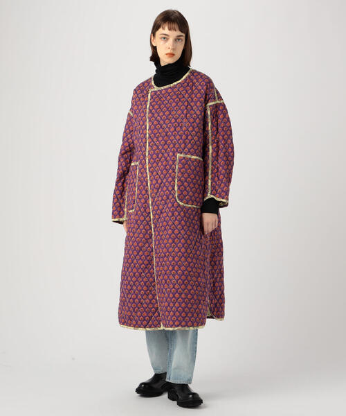 SOULEIADO（ソレイアード）の「コットンキルト ダブルフェイスコート