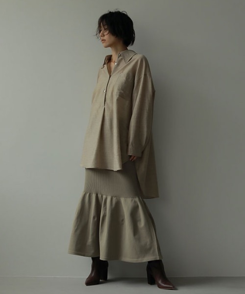 【未使用タグ付き】ETRE TOKYO ホールガーメントマーメイドニットスカート ETRE TOKYO（エトレトウキョウ）の「ホールガーメントマーメイドニット