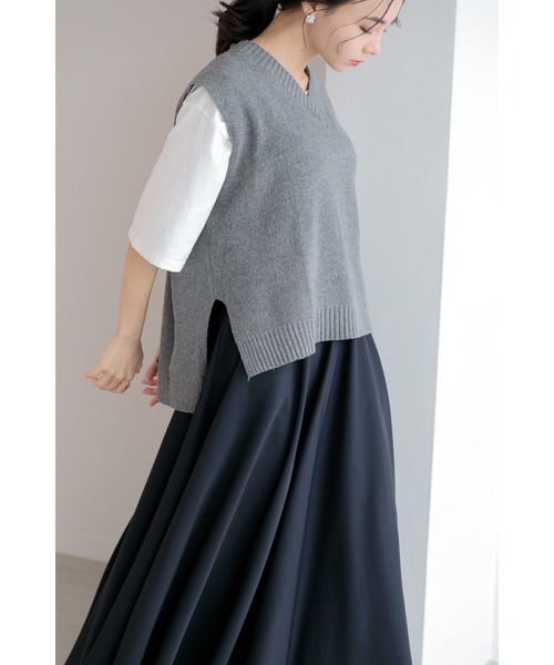 Dita Muaj.(ディータムアージュ)の「ニットベスト&トップスセット(ニット/セーター・レディース・グレー・FREE)」の7枚目の写真