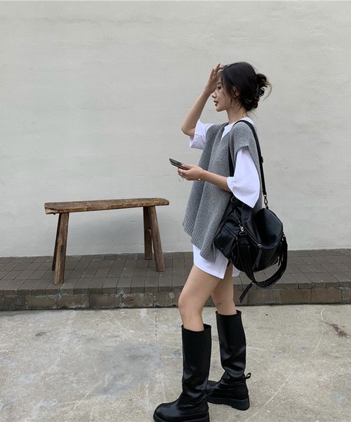 Dita Muaj.(ディータムアージュ)の「ニットベスト&トップスセット(ニット/セーター・レディース・グレー・FREE)」の21枚目の写真