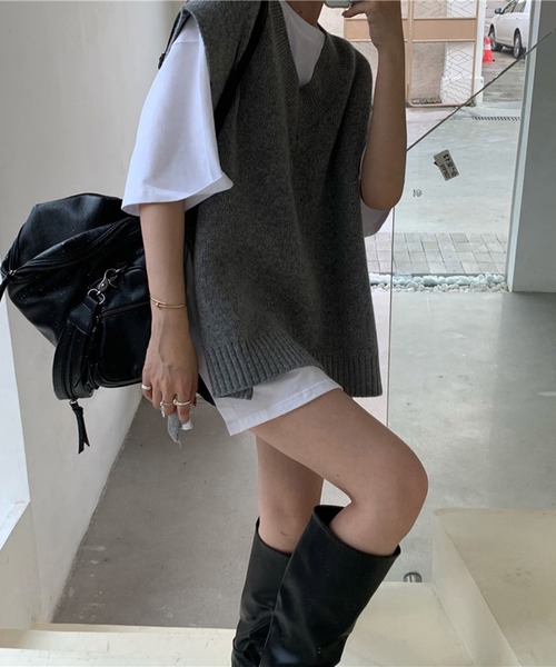 Dita Muaj.(ディータムアージュ)の「ニットベスト&トップスセット(ニット/セーター・レディース・グレー・FREE)」の19枚目の写真