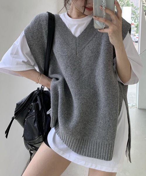 Dita Muaj.(ディータムアージュ)の「ニットベスト&トップスセット(ニット/セーター・レディース・グレー・FREE)」の18枚目の写真