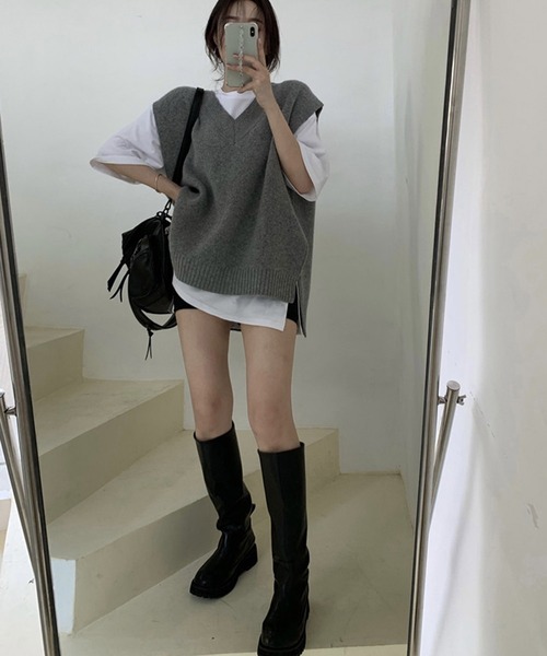 Dita Muaj.(ディータムアージュ)の「ニットベスト&トップスセット(ニット/セーター・レディース・グレー・FREE)」の15枚目の写真