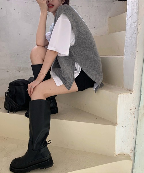 Dita Muaj.(ディータムアージュ)の「ニットベスト&トップスセット(ニット/セーター・レディース・グレー・FREE)」の10枚目の写真