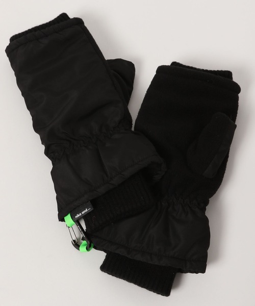 niko and...（ニコアンド）の「オリジナルエアサーマルハンドウォーマー（アームカバー・レディース・カーキ/アイボリー/ブラック・FREE）」の2枚目の写真