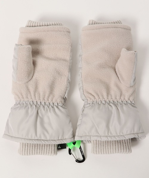 niko and...（ニコアンド）の「オリジナルエアサーマルハンドウォーマー（アームカバー・レディース・カーキ/アイボリー/ブラック・FREE）」の4枚目の写真