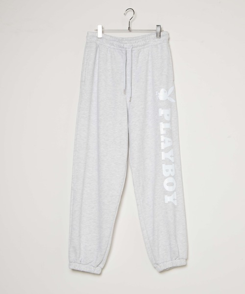PLAYBOY(プレイボーイ)の「∴WEGO/【セットアップ対応商品】別注 PLAYBOY BIGロゴスウェットパンツ(スウェットパンツ・メンズ・ブラック/杢グレー・MEDIUM/LARGE)」の21枚目の写真
