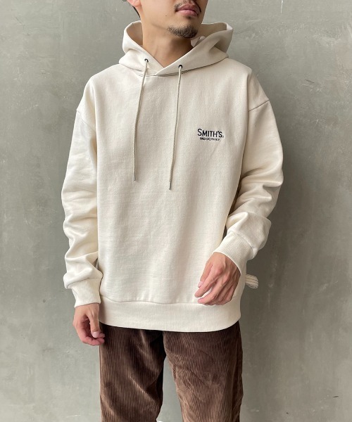 SMITH'S（スミス）の「【CLASSY. 3月号掲載】[SMITH'S/スミス] 別注 ペインターバックポケット スウェットパーカー（パーカー・レディース・グリーン/ナチュラル/ブラック・M/S/L）」の20枚目の写真