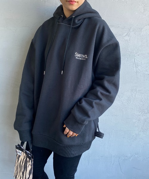 SMITH'S（スミス）の「【CLASSY. 3月号掲載】[SMITH'S/スミス] 別注 ペインターバックポケット スウェットパーカー（パーカー・レディース・グリーン/ナチュラル/ブラック・M/S/L）」の5枚目の写真