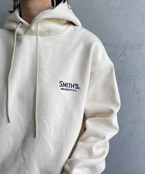 SMITH'S（スミス）の「【CLASSY. 3月号掲載】[SMITH'S/スミス] 別注 ペインターバックポケット スウェットパーカー（パーカー・レディース・グリーン/ナチュラル/ブラック・M/S/L）」の8枚目の写真