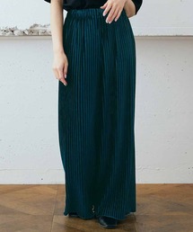 MEDE19F プリーツベロアパンツ