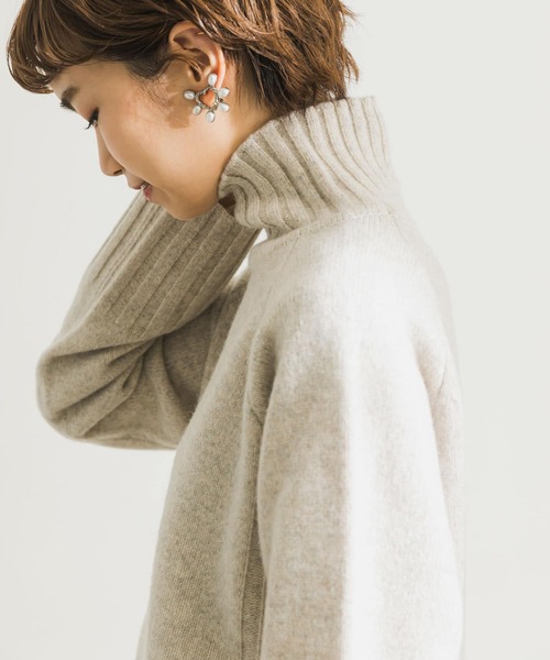 URBAN RESEARCH（アーバンリサーチ）の「カシミヤ混メランジハイネックニット（ニット/セーター・レディース・ブルー系その他/ホワイト系その他・FREE）」の19枚目の写真