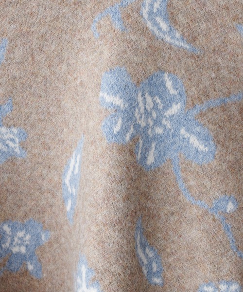 natural couture（ナチュラルクチュール）の「トレンドを詰め込んだ上品ニット/フラワージャガードショートニット（ニット/セーター・レディース・グレー/モカ・FREE）」の12枚目の写真