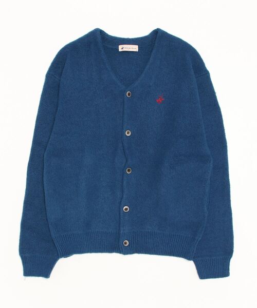 BEVERLY HILLS POLO CLUB（ビバリーヒルズポロクラブ）の「【Beverly Hills Polo Club/ビバリーヒルズポロクラブ】モヘアタッチニットカーディガン（カーディガン/ボレロ・レディース・オレンジ/グリーン/パープル/ネイビー/ライトカーキ/ピンク/キャメル/カーキ・L/M）」の4枚目の写真