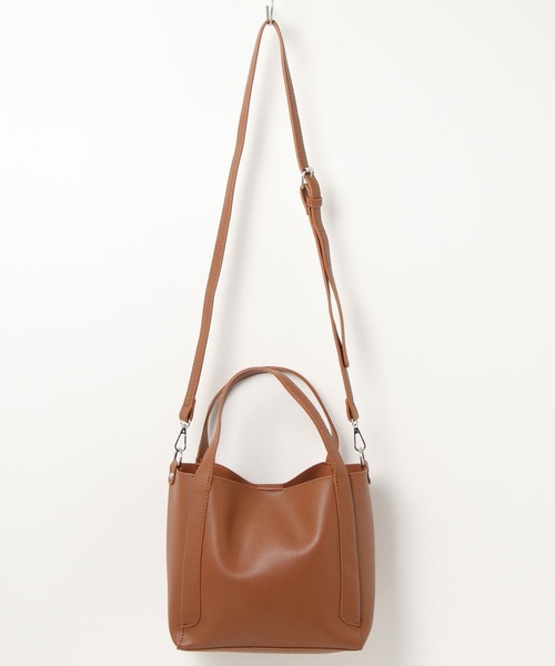 ap retro（アプレトロ）の「スクエア２WAYバッグ（ハンドバッグ・レディース・ブラウン/グレイッシュベージュ/ブラック/アイボリー/ダークブラウン・FREE）」の22枚目の写真