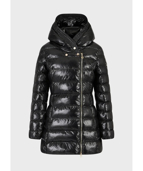 EMPORIO ARMANI EA7(エンポリオアルマーニイーエーセブン)の「【エンポリオ アルマーニ EA7】Winter Jackets フード付きパファージャケット 中綿入り(ダウンジャケット/コート・レディース・ブラック・MEDIUM/SMALL/X-SMALL)」の6枚目の写真