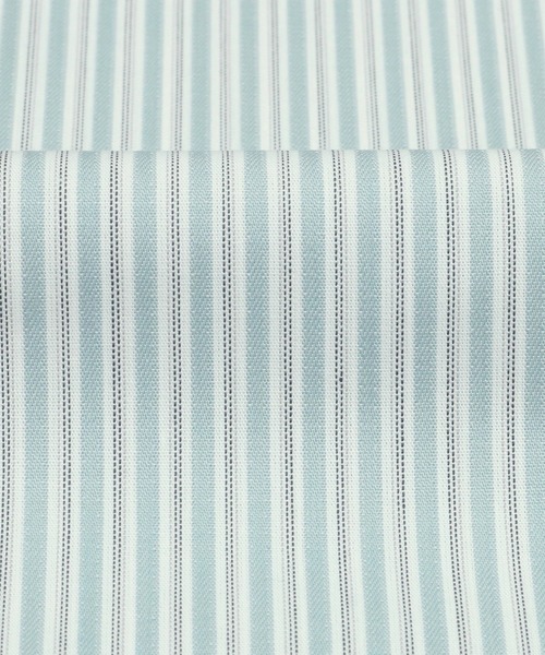 TOKYO SHIRTS(トウキョウシャツ)の「形態安定ノーアイロン クレリックスタンド衿 長袖ビジネスワイシャツ(ビジネスシャツ・レディース・グリーン・S/M/L/LL/XL)」の5枚目の写真