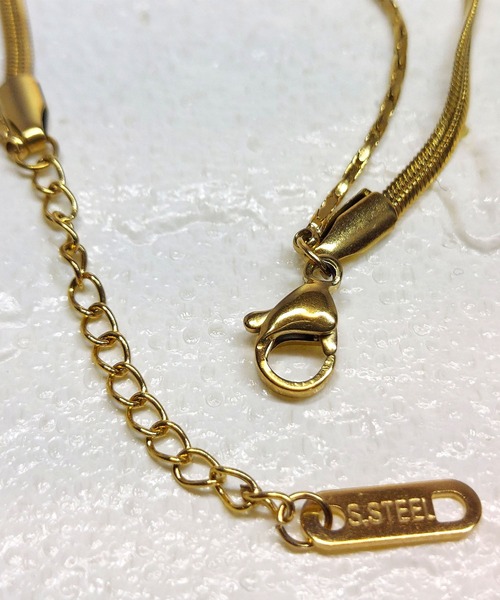 thank U more(サンキューモア)の「金属アレルギー対応 【サージカルステンレス】 スネークチェーン ダブル ブレスレット(ブレスレット・レディース・ピンクゴールド/ゴールド/シルバー・FREE)」の15枚目の写真