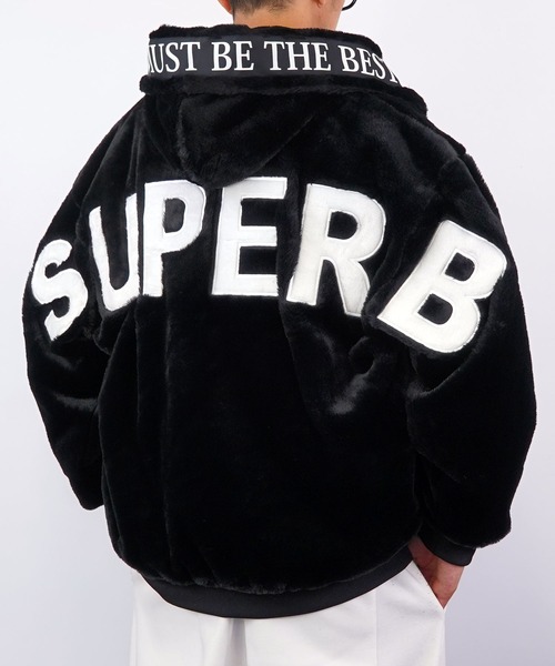 Burner（バーナー）の「【GROOVY STORE】ビッグシルエット ファー ブルゾン（ブルゾン・メンズ・ブラック/ホワイト・L/LL/M）」の2枚目の写真