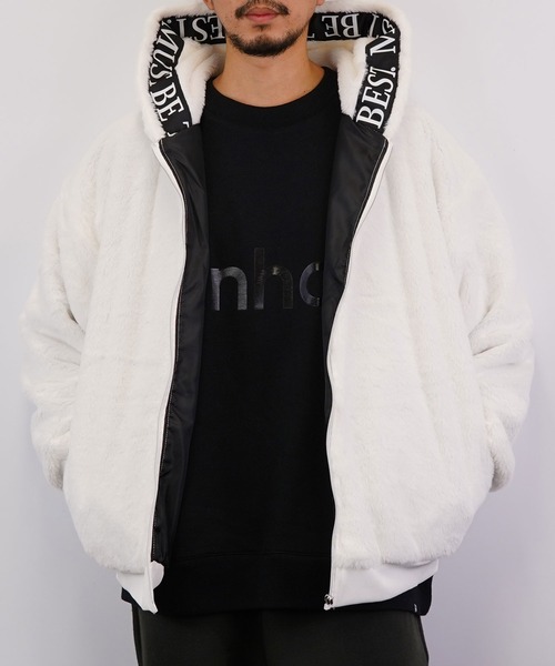 Burner（バーナー）の「【GROOVY STORE】ビッグシルエット ファー ブルゾン（ブルゾン・メンズ・ブラック/ホワイト・L/LL/M）」の7枚目の写真