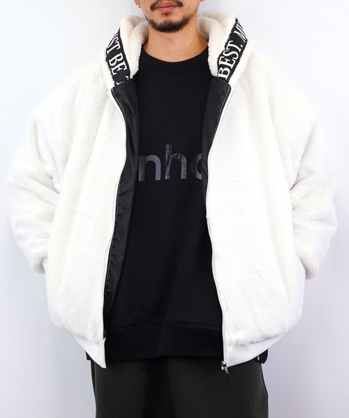 Burner（バーナー）の「【GROOVY STORE】ビッグシルエット ファー ブルゾン（ブルゾン・メンズ・ブラック/ホワイト・L/LL/M）」の3枚目の写真