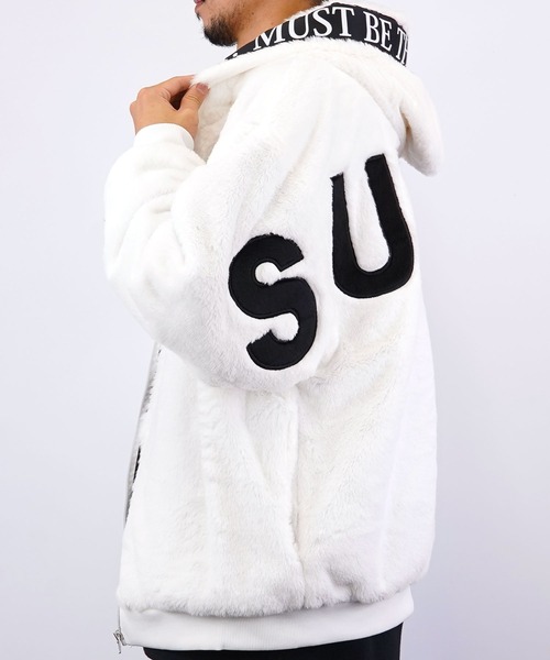 Burner（バーナー）の「【GROOVY STORE】ビッグシルエット ファー ブルゾン（ブルゾン・メンズ・ブラック/ホワイト・L/LL/M）」の6枚目の写真