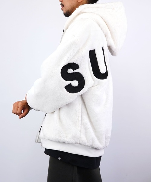 Burner（バーナー）の「【GROOVY STORE】ビッグシルエット ファー ブルゾン（ブルゾン・メンズ・ブラック/ホワイト・L/LL/M）」の13枚目の写真