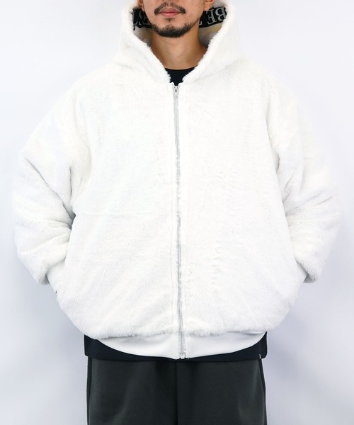 Burner（バーナー）の「【GROOVY STORE】ビッグシルエット ファー ブルゾン（ブルゾン・メンズ・ブラック/ホワイト・L/LL/M）」の14枚目の写真